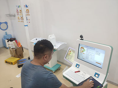 儿童综合素质测试仪厂家安装在安徽省苏州市萧县某医院一台